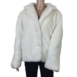 ZLC Collections Faux Fur White Jacket